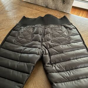 Black Quilted Ski Pants with tags
